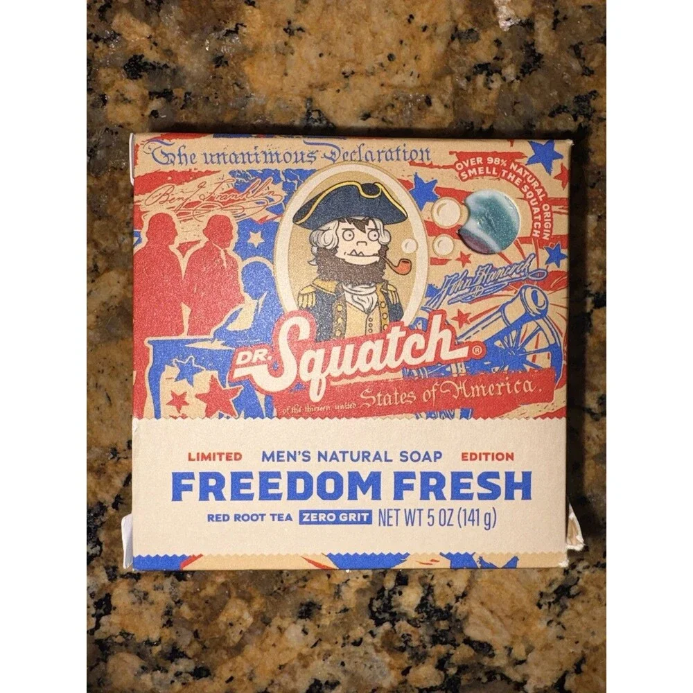 Bundle of Dr. Squatch x One Piece Straw Hat Bricc Deodorant - Soap -Freedom Soap